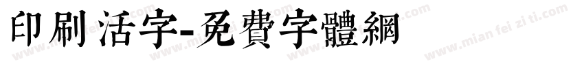 印刷 活字字体转换
